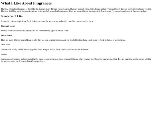 Fragrance screenshot