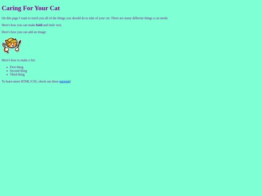 CaringForTheCat screenshot