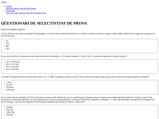 selectivitat/multiple_choices screenshot