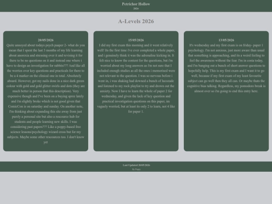 Journal screenshot