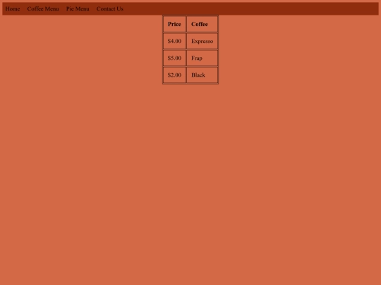 coffee screenshot