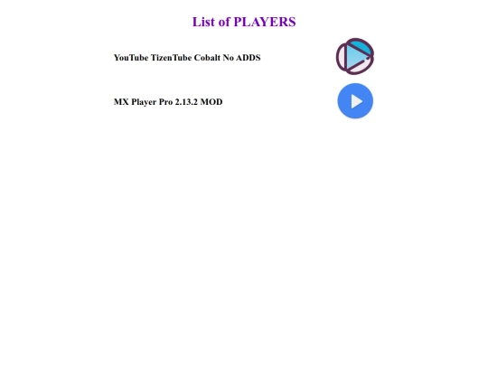 players screenshot