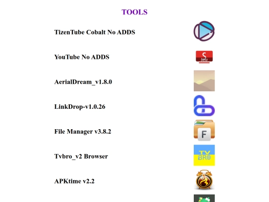 tools screenshot