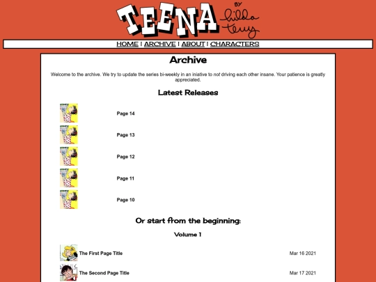 b-sides/comic/archive screenshot