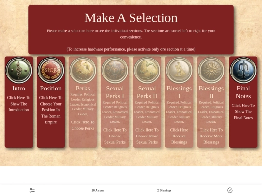 cyoas/rome screenshot