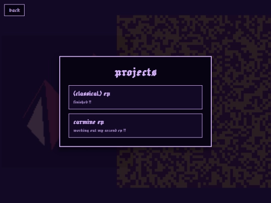 destination/projects screenshot