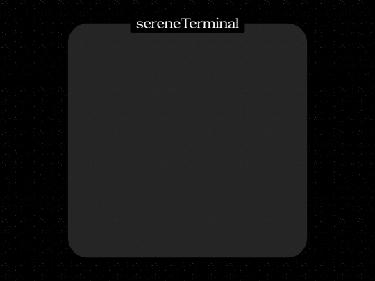 serene/terminal screenshot