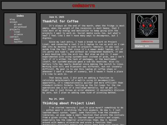 index screenshot