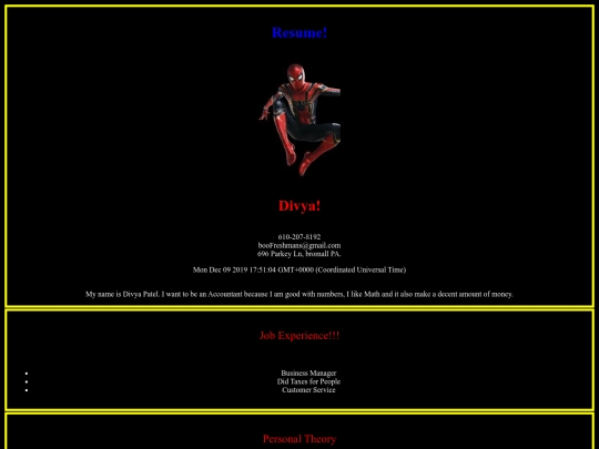 resume screenshot