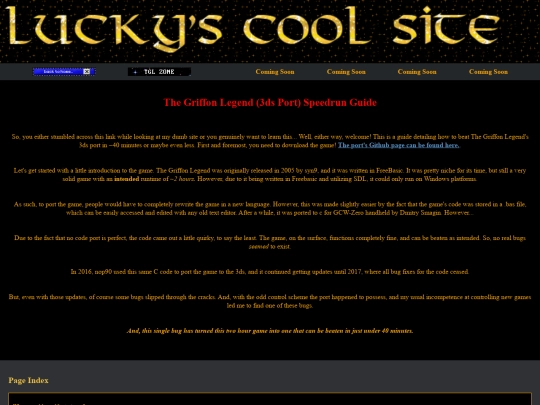 GriffLegGuide screenshot