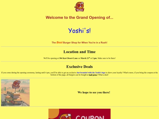 lab2-restaurant/grandopening screenshot