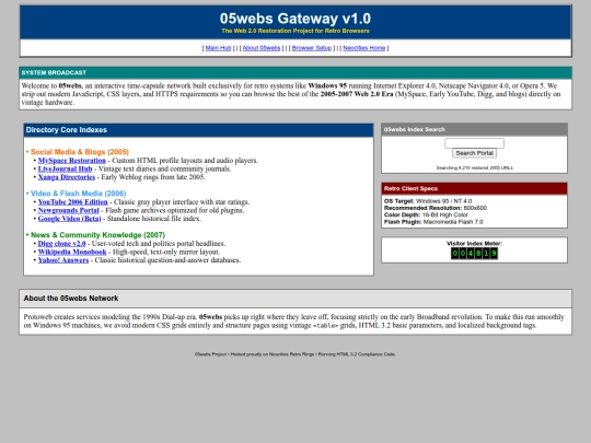 index screenshot
