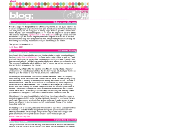 blog screenshot