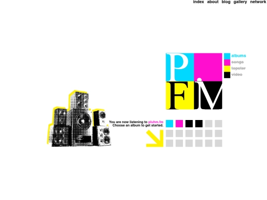 p.fm screenshot