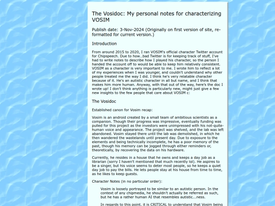 vosidoc screenshot