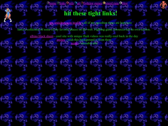 links screenshot