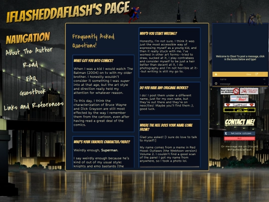 index/pages/faq screenshot