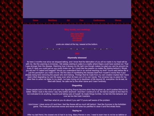 Blog screenshot
