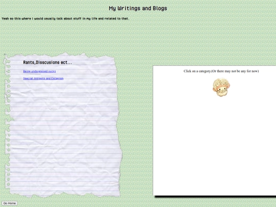 writings screenshot