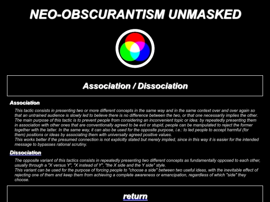 associationdissociation screenshot