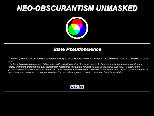 statepseudoscience screenshot