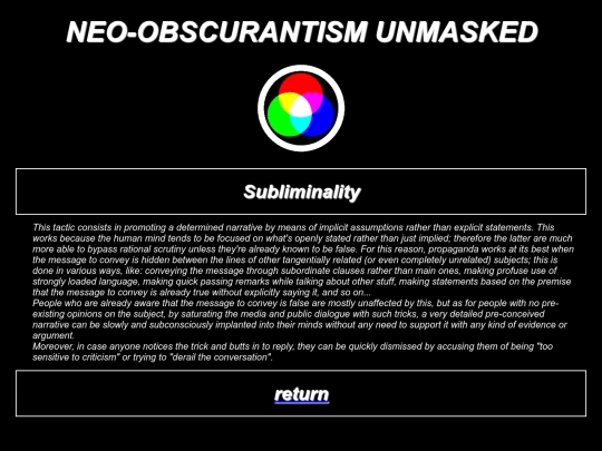 subliminality screenshot