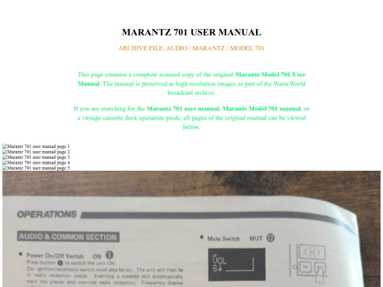 Marantz-701-user-manual- screenshot