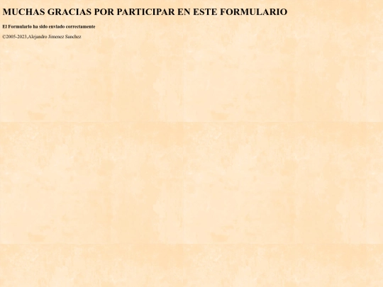 envio del formulario screenshot