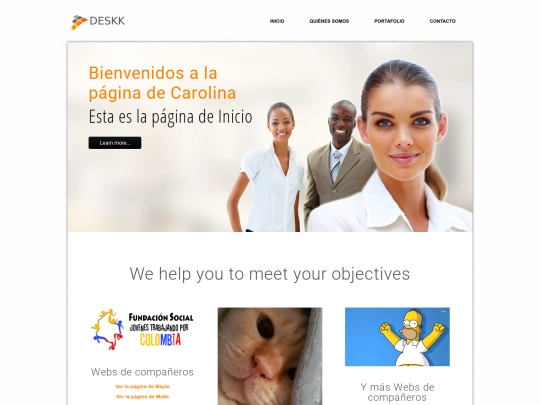 intentoweb/home screenshot