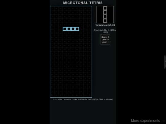 microtonaltetris screenshot