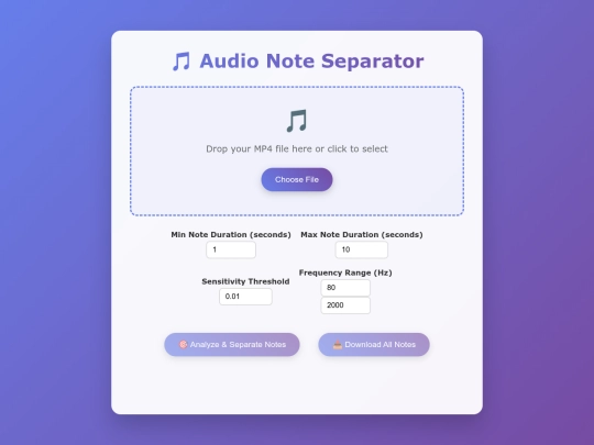notesplitter screenshot