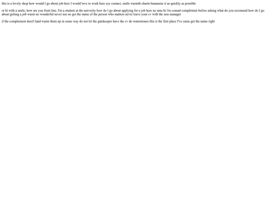 writings/dad interview advice screenshot