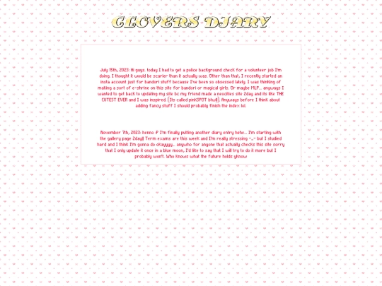 diary screenshot