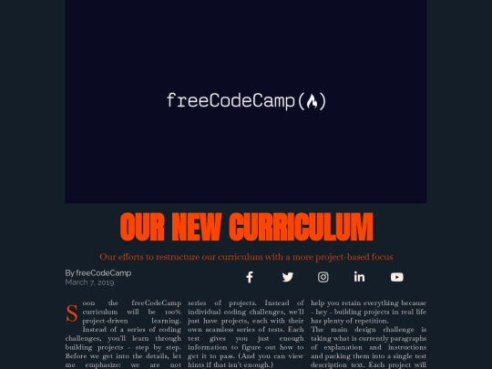 FreeCodeCamp/Magazine screenshot