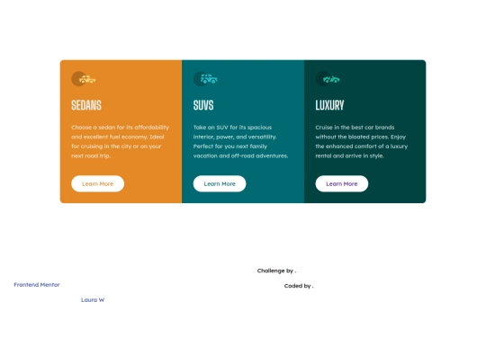 FrontendMentor/3 Column Preview Card screenshot