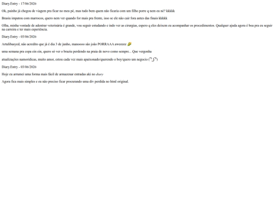 diary screenshot