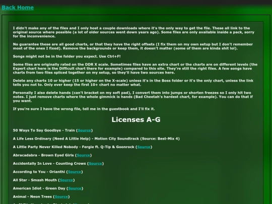 songlist screenshot