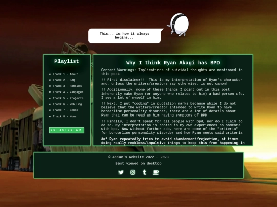 Rambles/ryanakagihasbpd screenshot