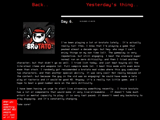 day6 screenshot