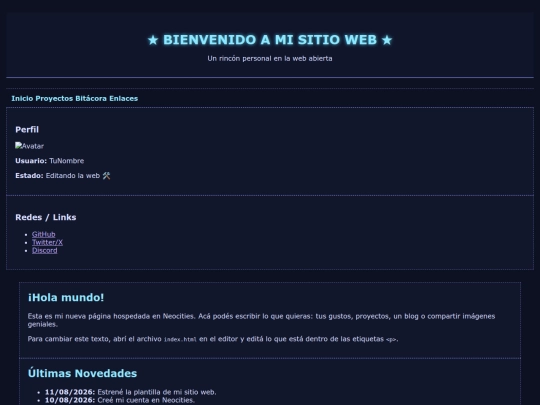 index screenshot