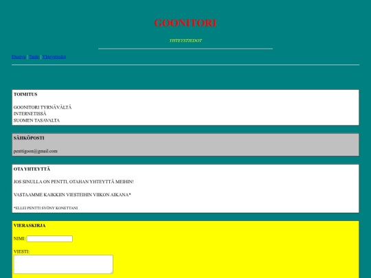 yhteistiedot screenshot