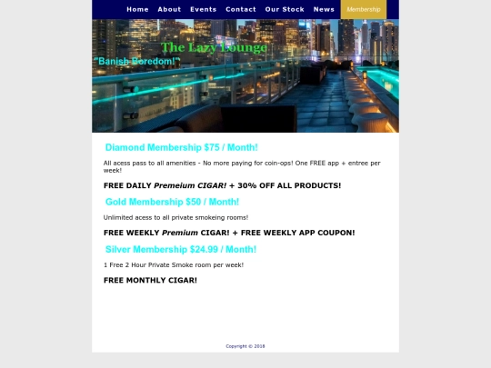 Membership screenshot
