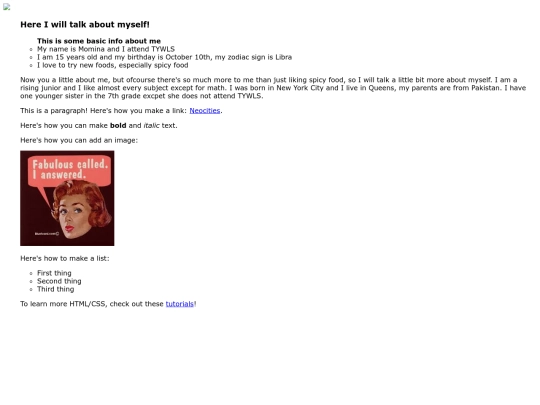 Biography screenshot