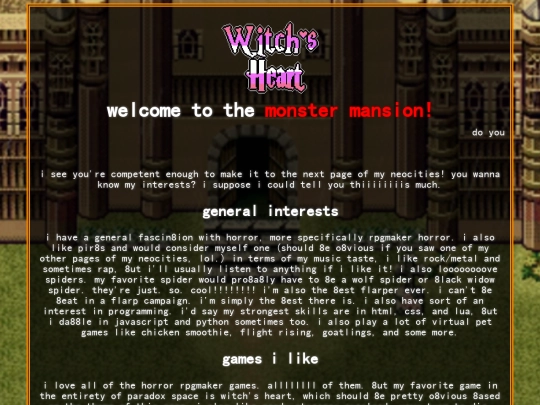 interests screenshot