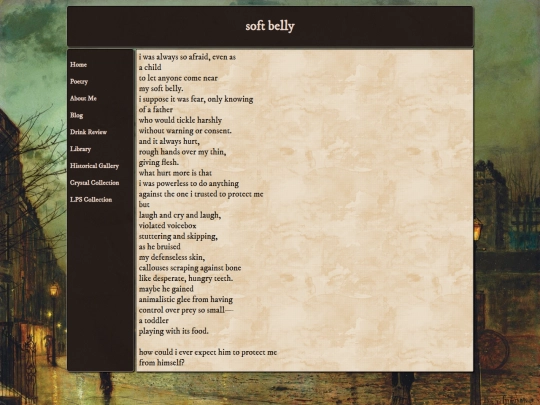 poetry/soft-belly screenshot