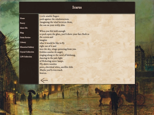 poetry/the-window/icarus screenshot
