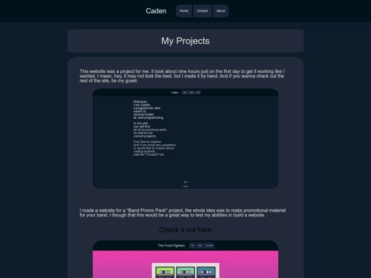 projects screenshot