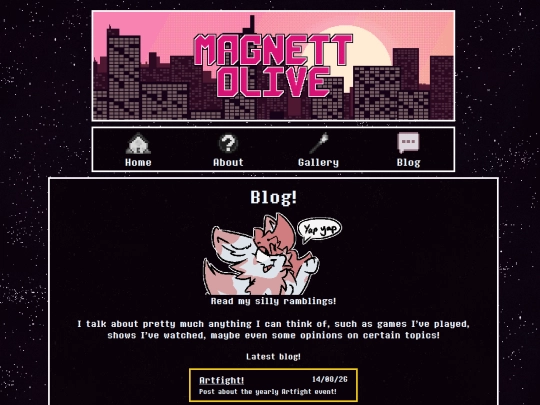 blog screenshot
