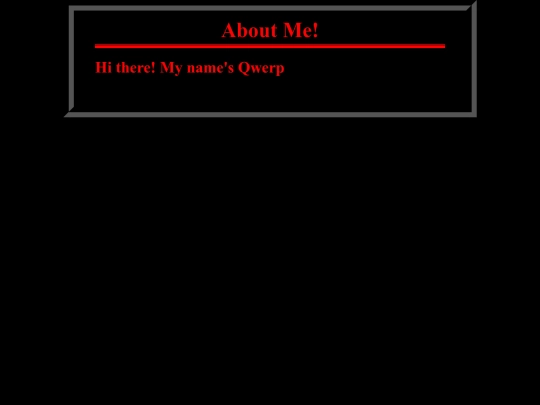 aboutme screenshot