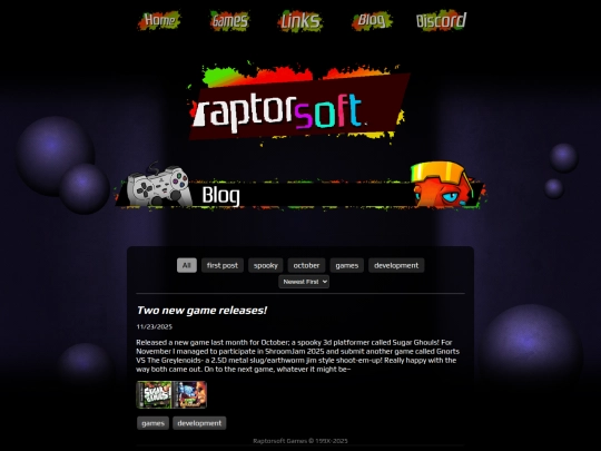 blog screenshot